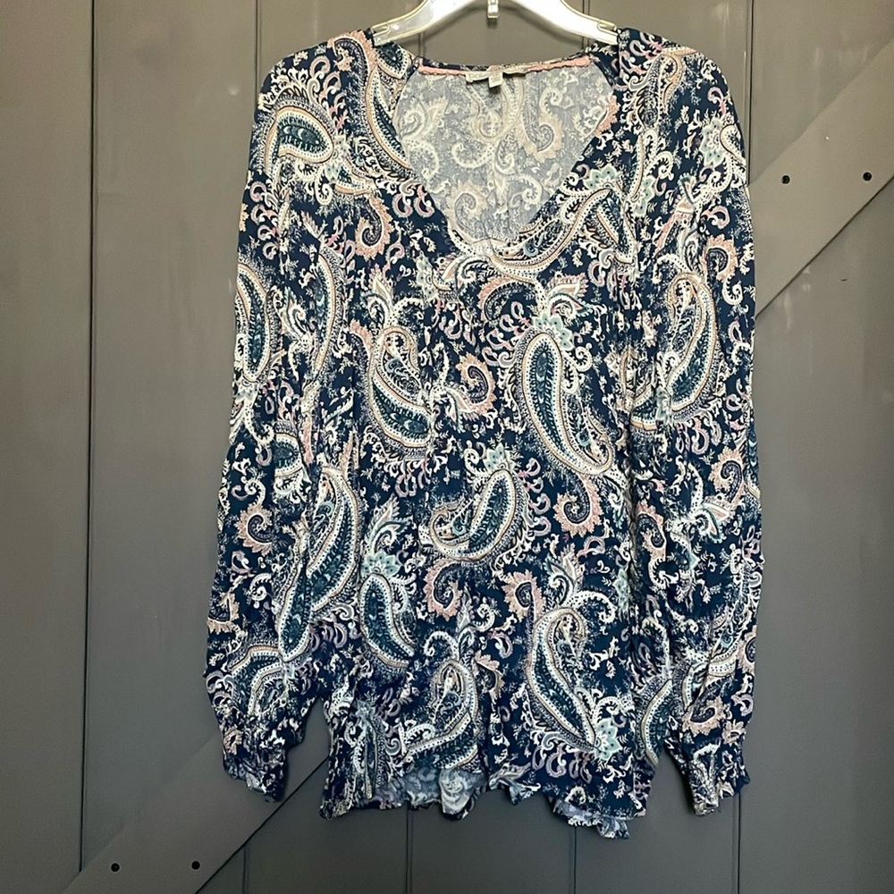 Paisley Print Women's Top